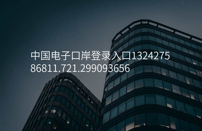 中国电子口岸登录入口132427586811.721.299093656