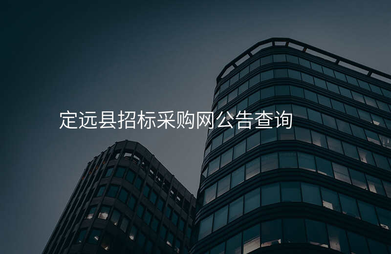 定远县招标采购网公告查询