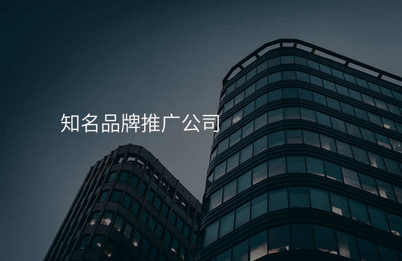 知名品牌推广公司