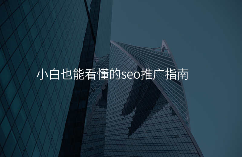 小白也能看懂的seo推广指南