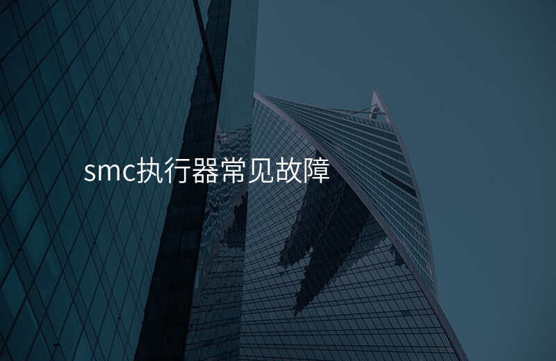 smc执行器常见故障