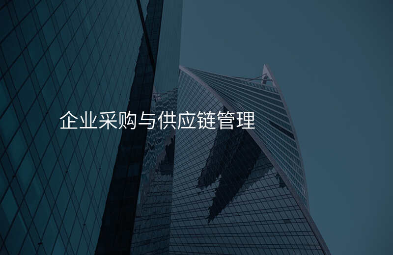 企业采购与供应链管理