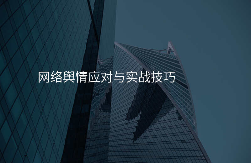 网络舆情应对与实战技巧