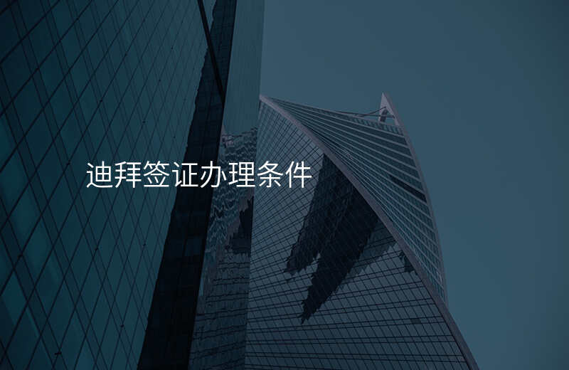 迪拜签证办理条件