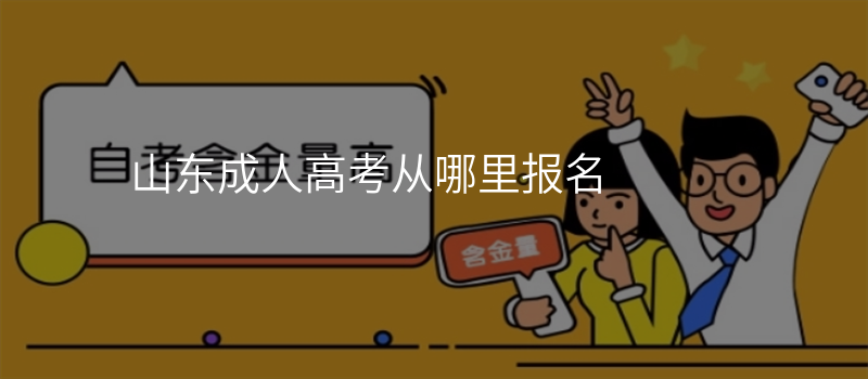 山东成人高考从哪里报名