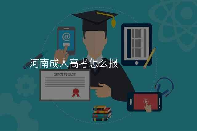 河南成人高考怎么报
