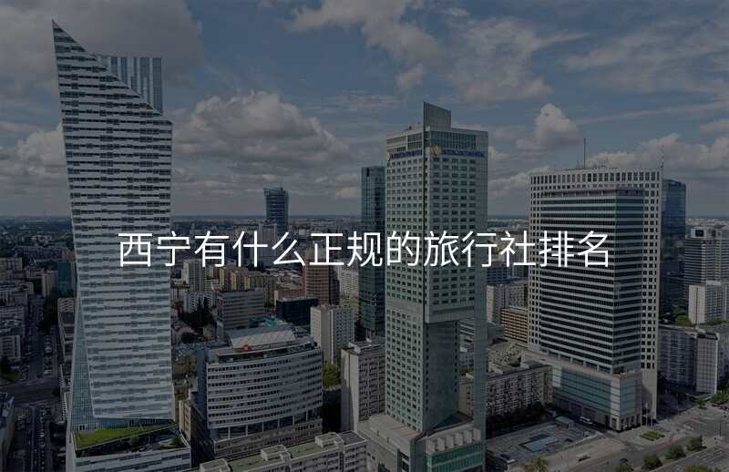 西宁有什么正规的旅行社排名