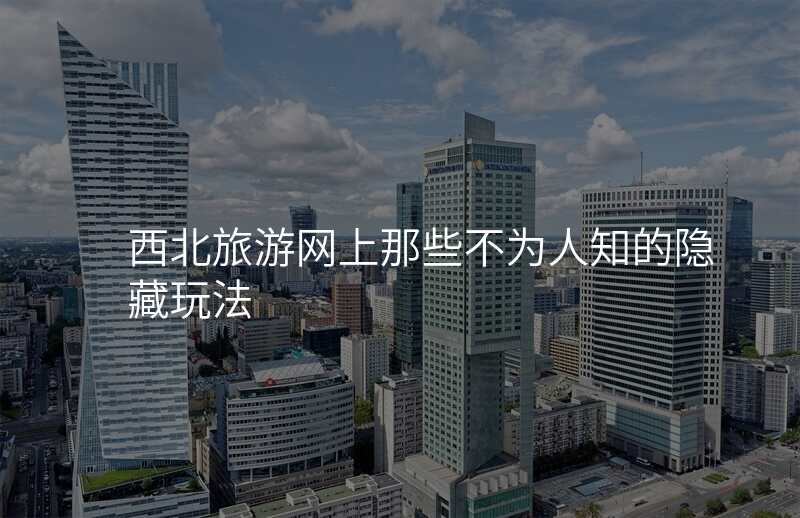 西北旅游网上那些不为人知的隐藏玩法