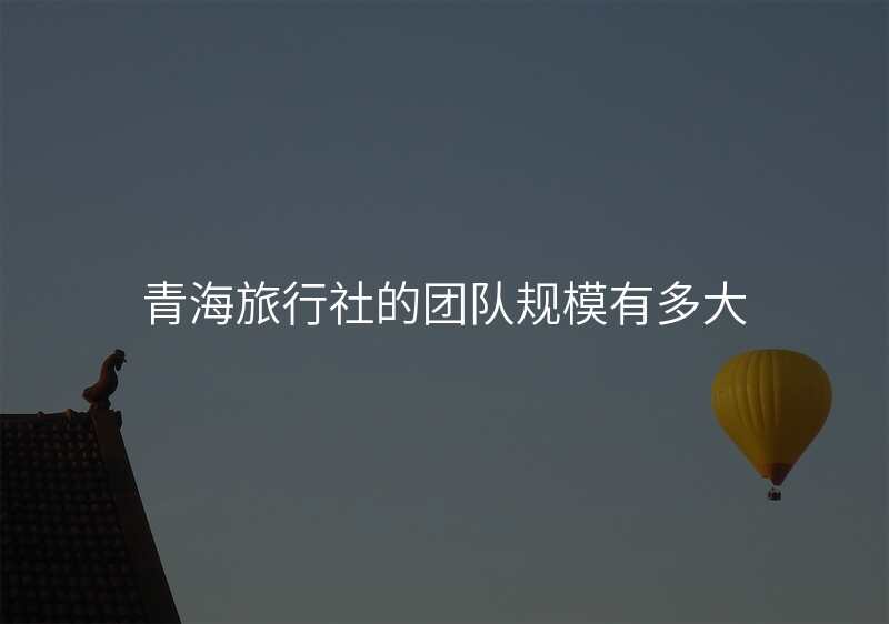 青海旅行社的团队规模有多大