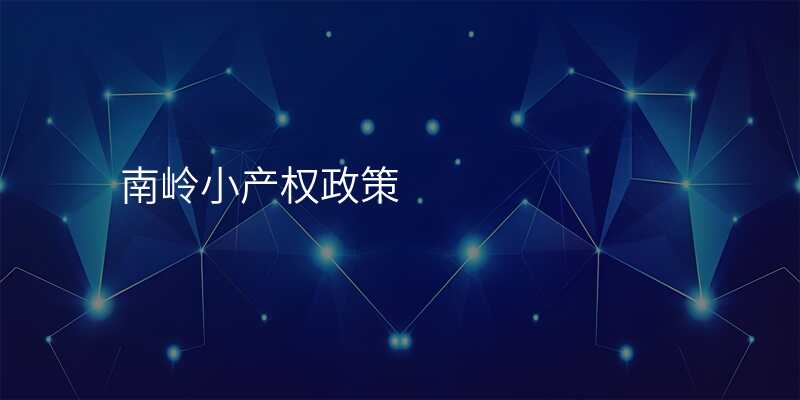 南岭小产权政策