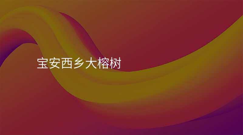 宝安西乡大榕树