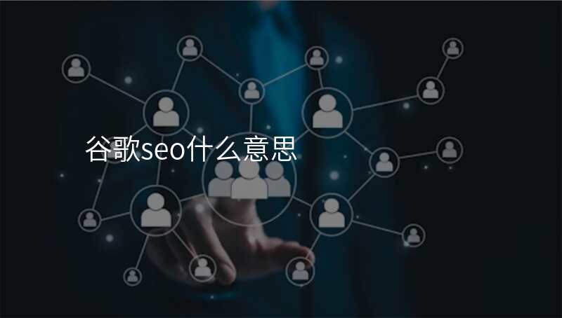 谷歌seo什么意思