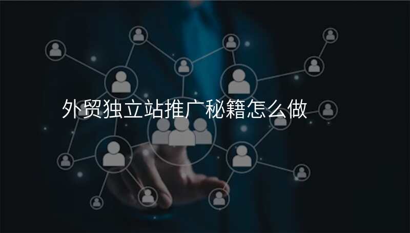 外贸独立站推广秘籍怎么做