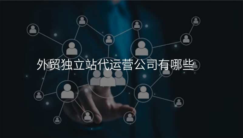 外贸独立站代运营公司有哪些