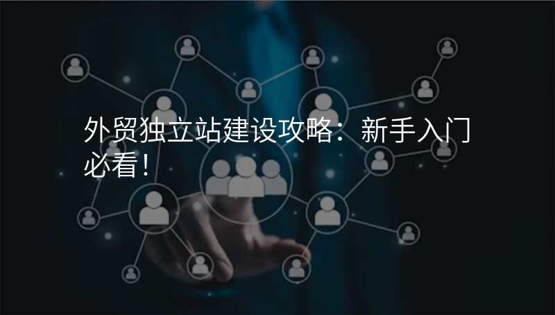 外贸独立站建设攻略:新手入门必看!