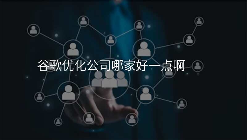 谷歌优化公司哪家好一点啊