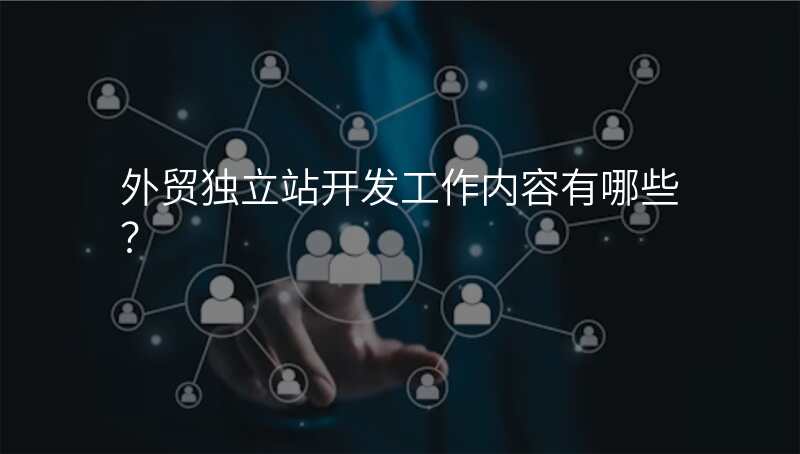 外贸独立站开发工作内容有哪些?