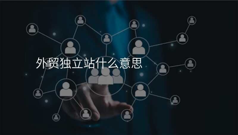 外贸独立站什么意思