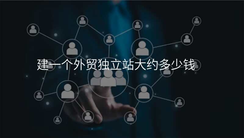 建一个外贸独立站大约多少钱
