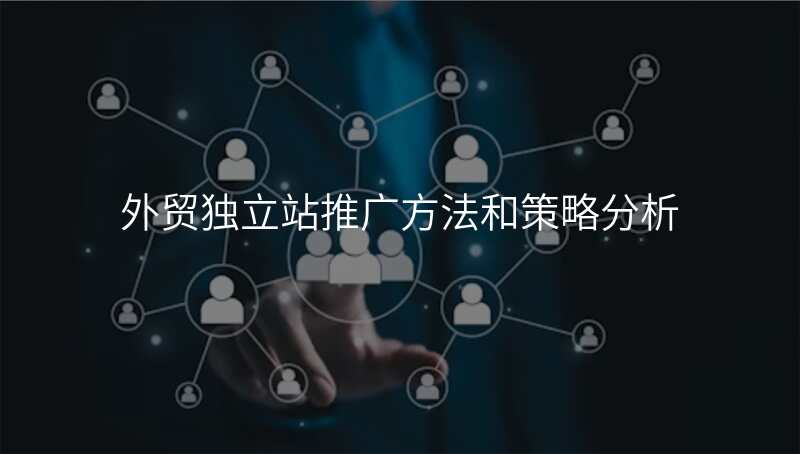 外贸独立站推广方法和策略分析