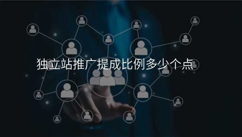 独立站推广提成比例多少个点