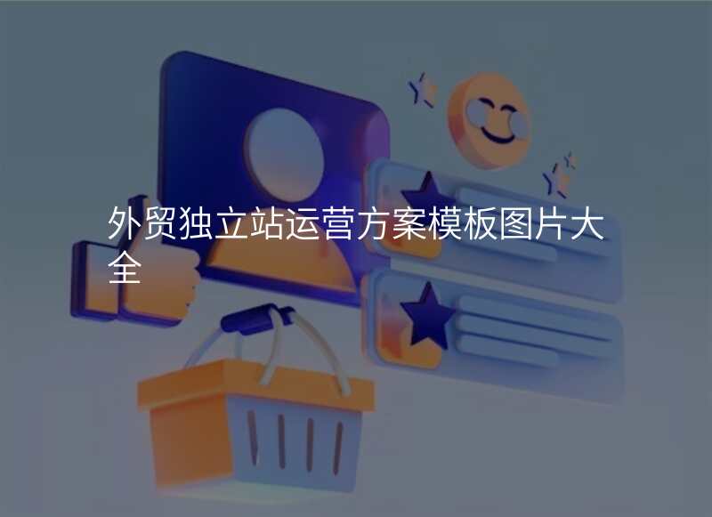 外贸独立站运营方案模板图片大全