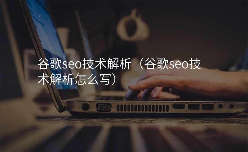 谷歌seo技术解析(谷歌seo技术解析怎么写)