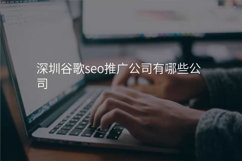 深圳谷歌seo推广公司有哪些公司