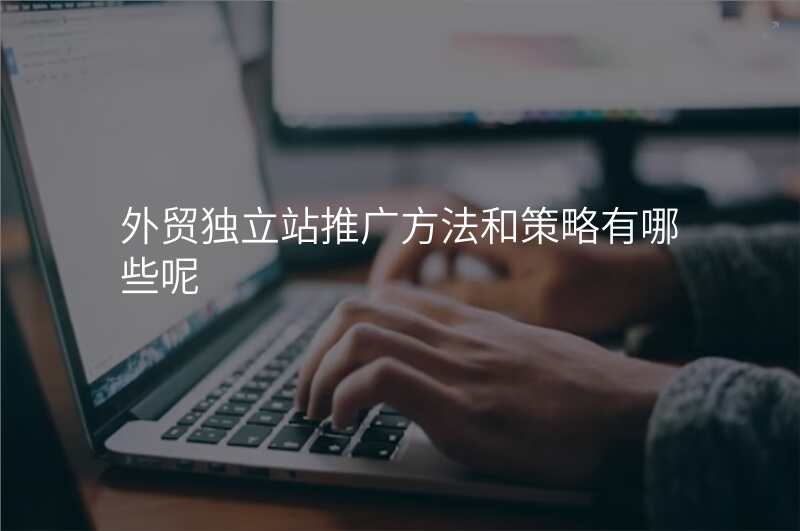 外贸独立站推广方法和策略有哪些呢
