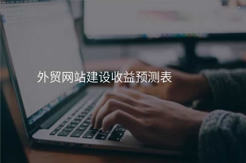 外贸网站建设收益预测表