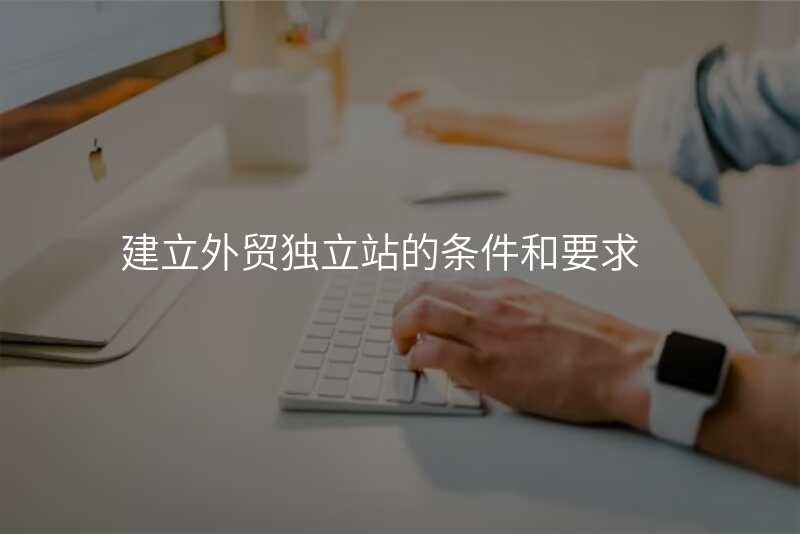 建立外贸独立站的条件和要求