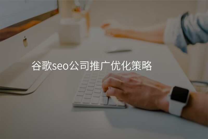 谷歌seo公司推广优化策略