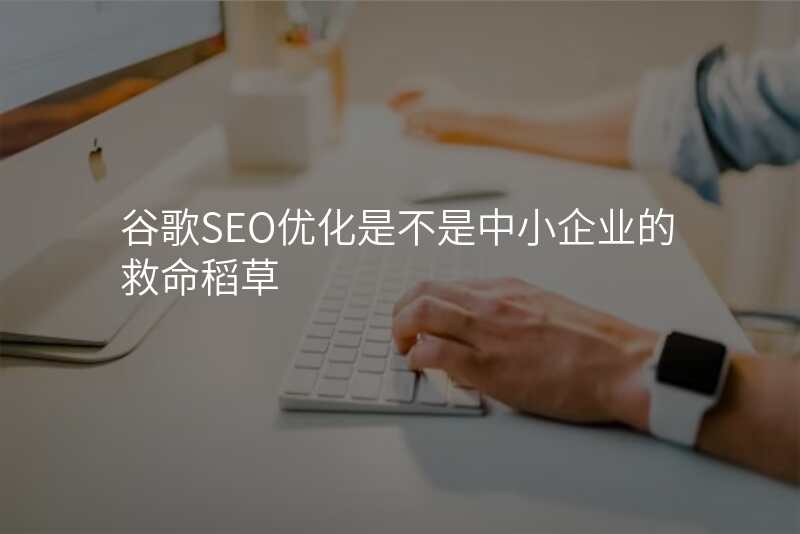谷歌SEO优化是不是中小企业的救命稻草