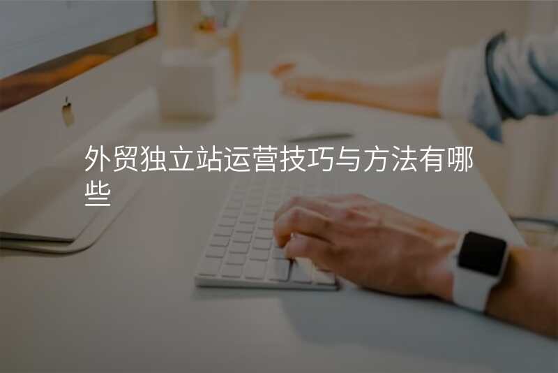 外贸独立站运营技巧与方法有哪些