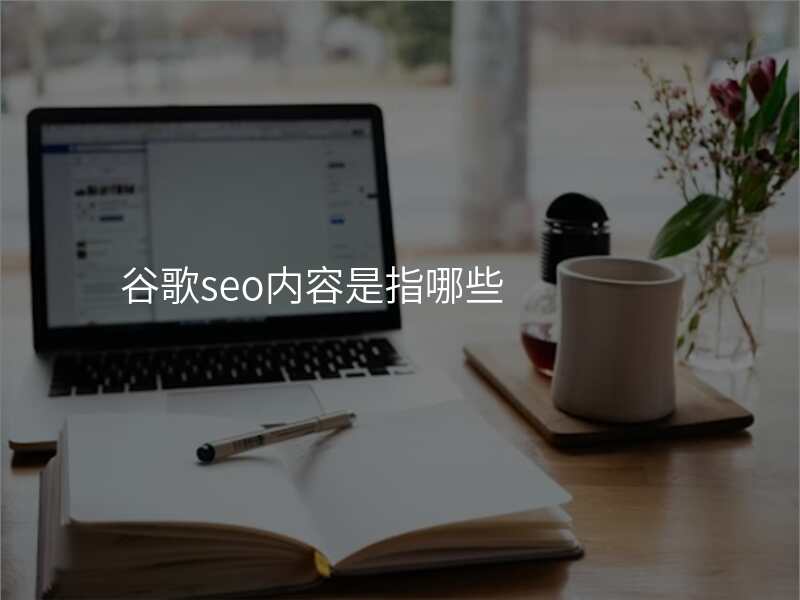 谷歌seo内容是指哪些