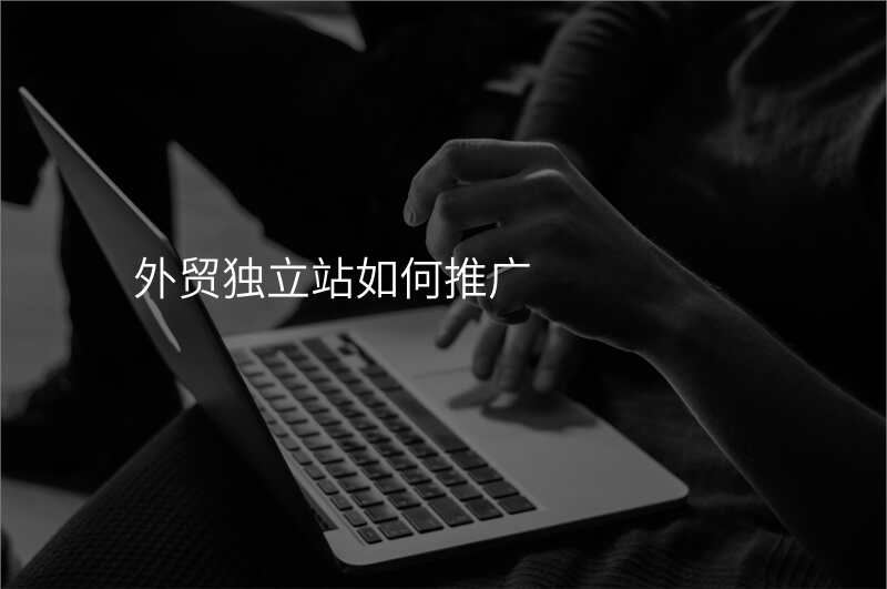外贸独立站如何推广