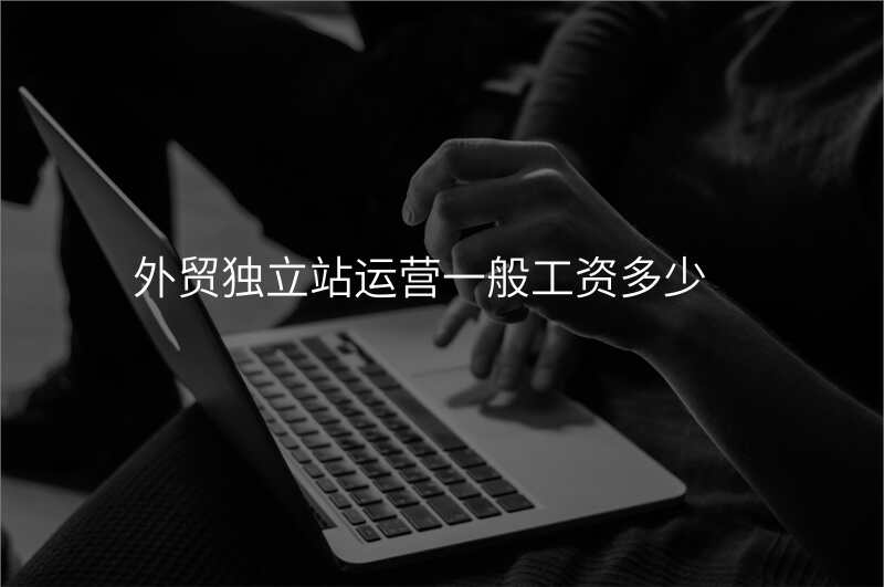 外贸独立站运营一般工资多少