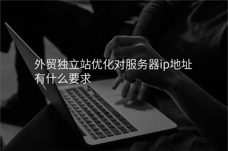 外贸独立站优化对服务器ip地址有什么要求