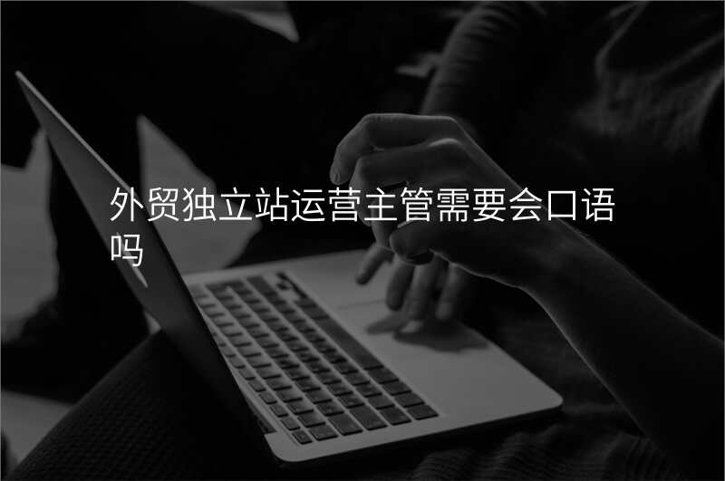 外贸独立站运营主管需要会口语吗