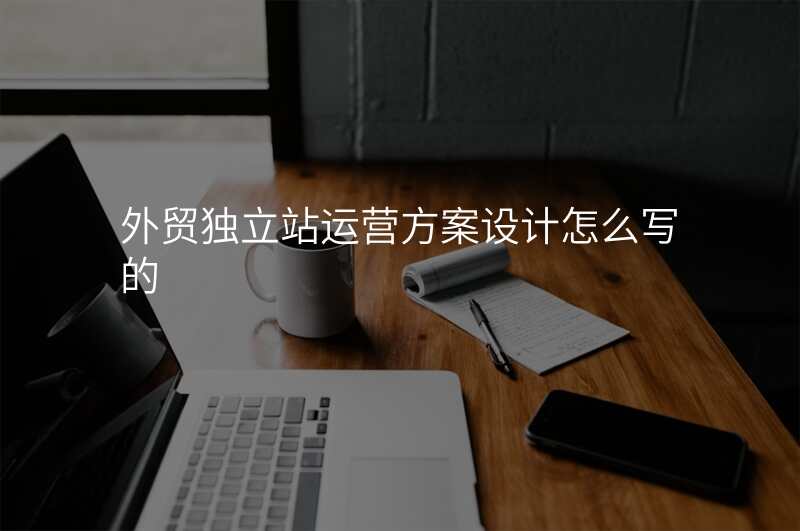 外贸独立站运营方案设计怎么写的
