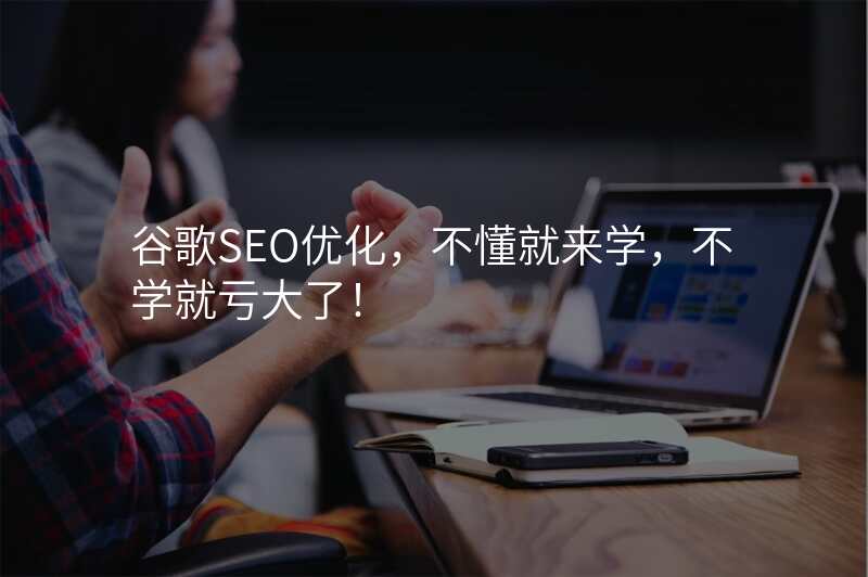 谷歌SEO优化,不懂就来学,不学就亏大了!