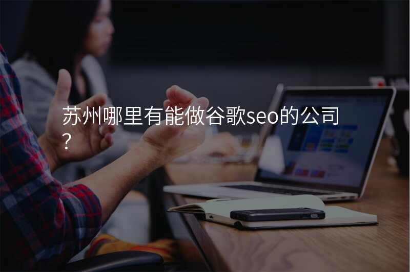 苏州哪里有能做谷歌seo的公司?