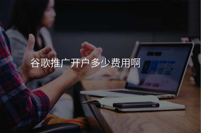 谷歌推广开户多少费用啊