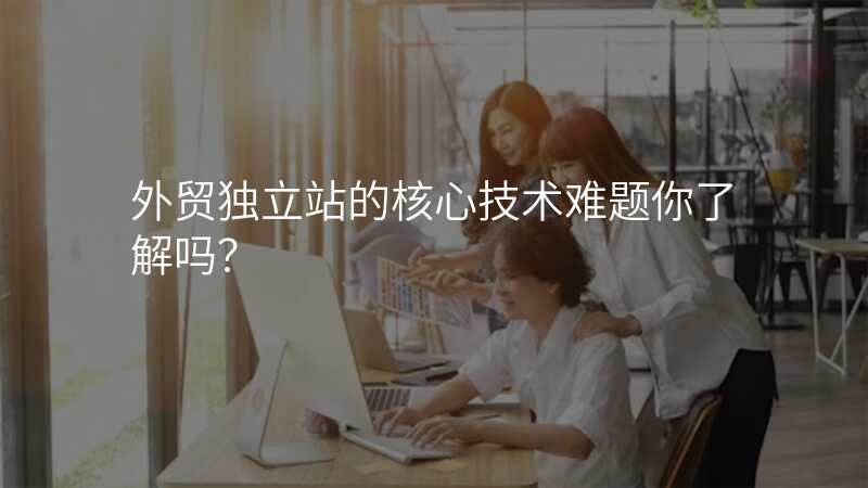 外贸独立站的核心技术难题你了解吗?