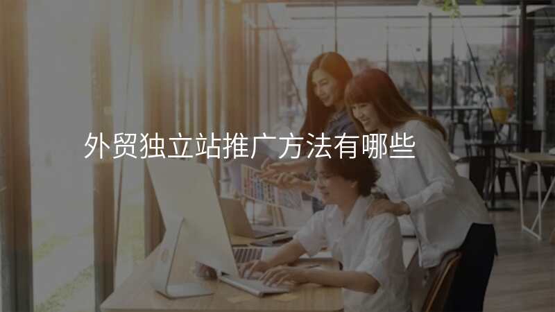 外贸独立站推广方法有哪些