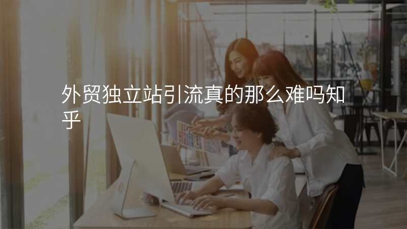 外贸独立站引流真的那么难吗知乎
