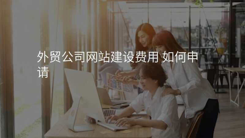 外贸公司网站建设费用 如何申请