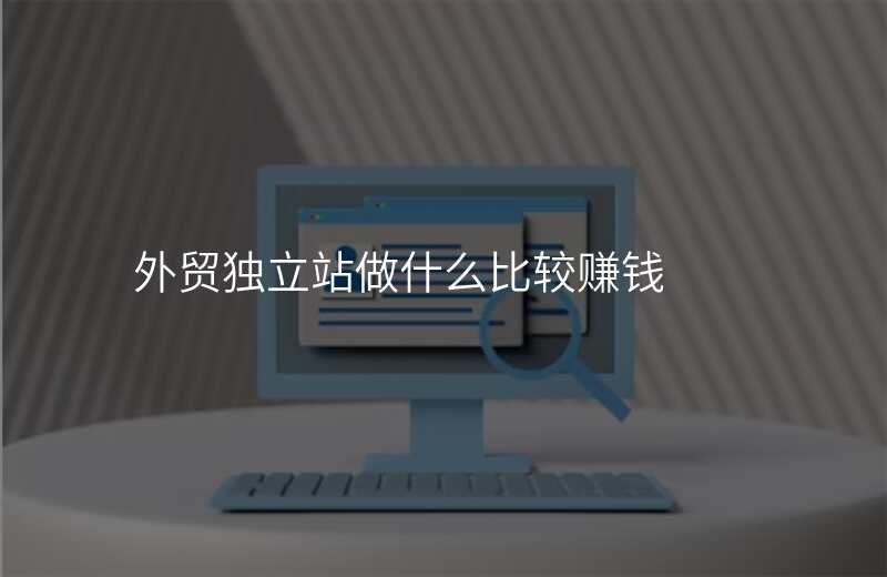 外贸独立站做什么比较赚钱