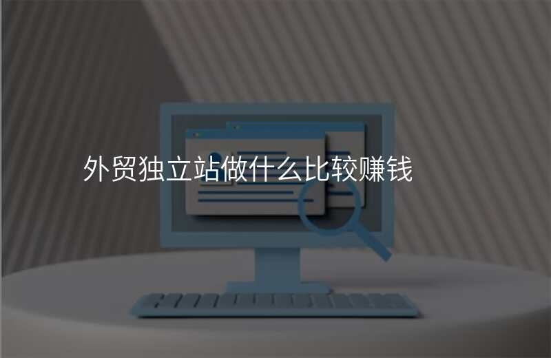 外贸独立站做什么比较赚钱