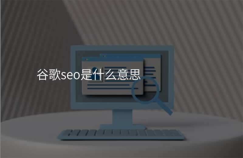 谷歌seo是什么意思